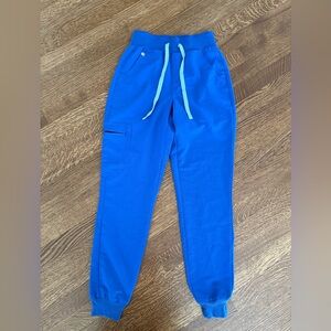 FIGS HW Zamora Scrub Jogger Pants Technical Series Blue Comfy Utility XXS